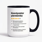 Kubek z nadrukiem "Koordynator pierdolnika"