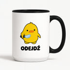 Kubek z nadrukiem - "Odejdź"