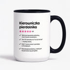 Kubek z nadrukiem "Kierowniczka pierdolnika"