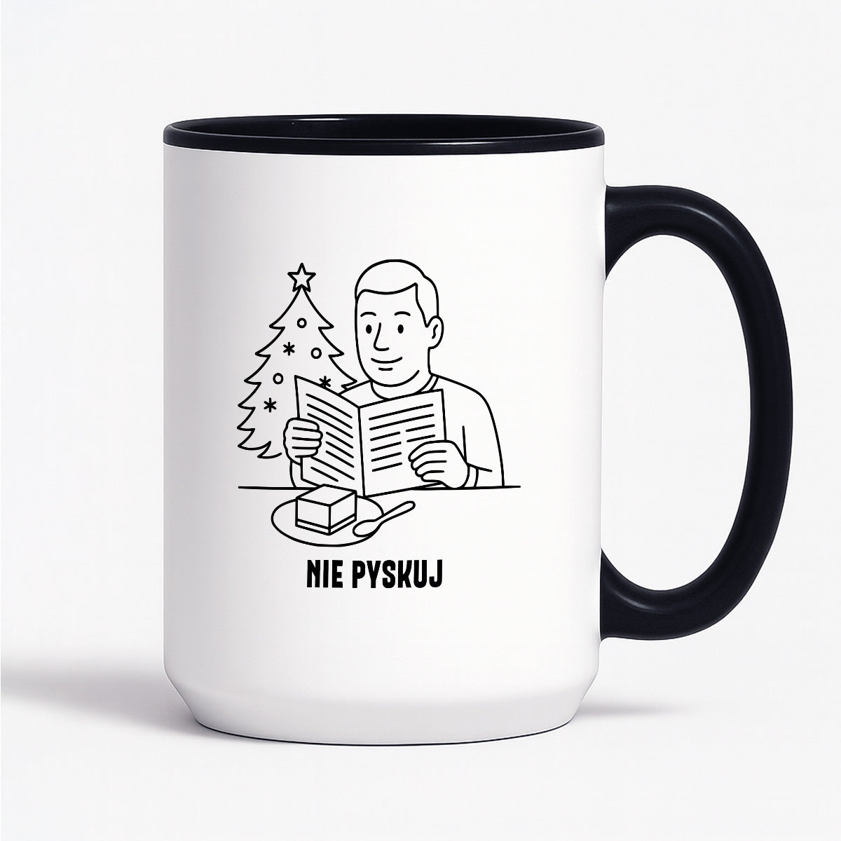 Kubek świąteczny z cytatem TATY - "Nie pyskuj"