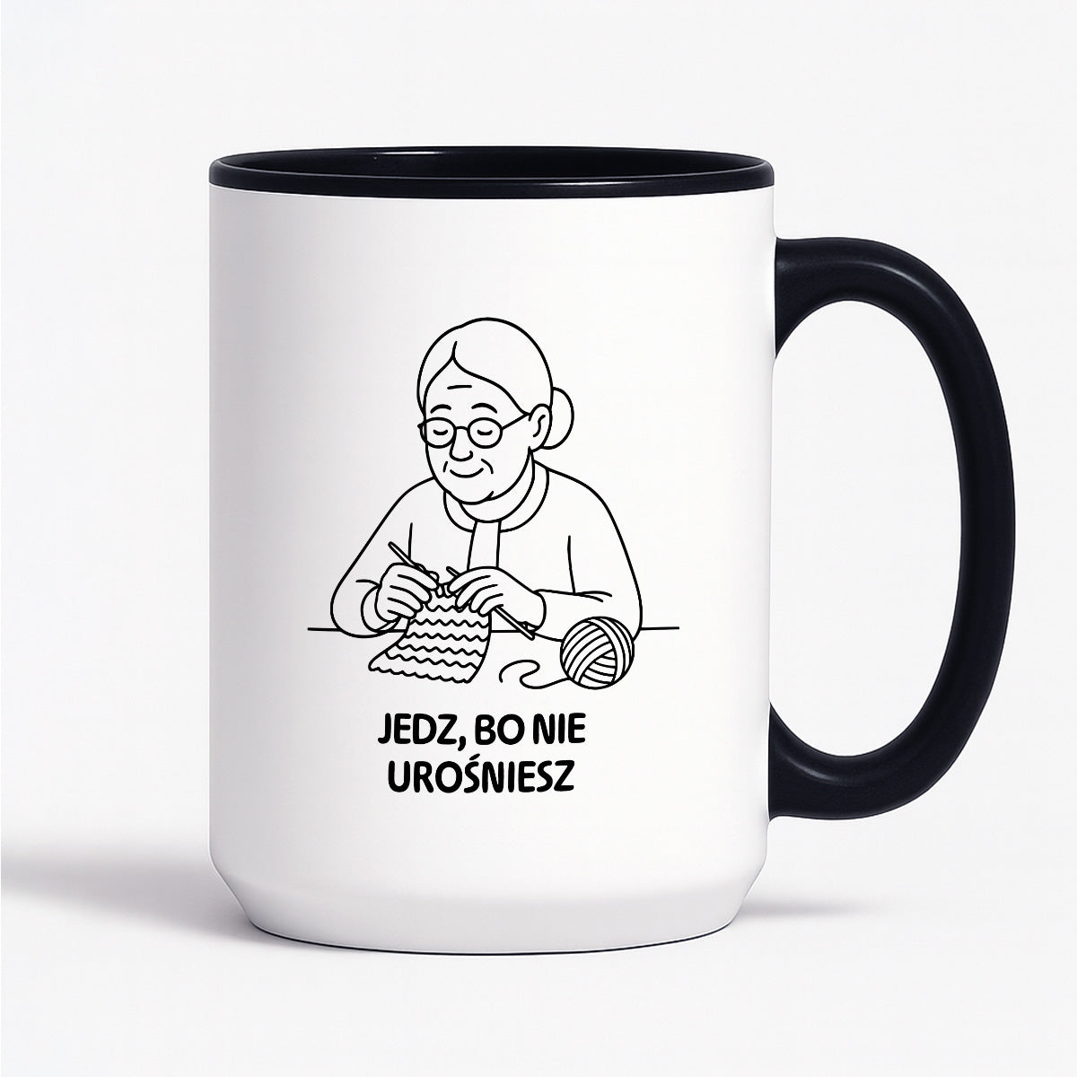 Kubek dla Babci / Dziadka - "Jedz, bo nie urośniesz"