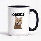 Kubek z nadrukiem - "Odejdź" KOT