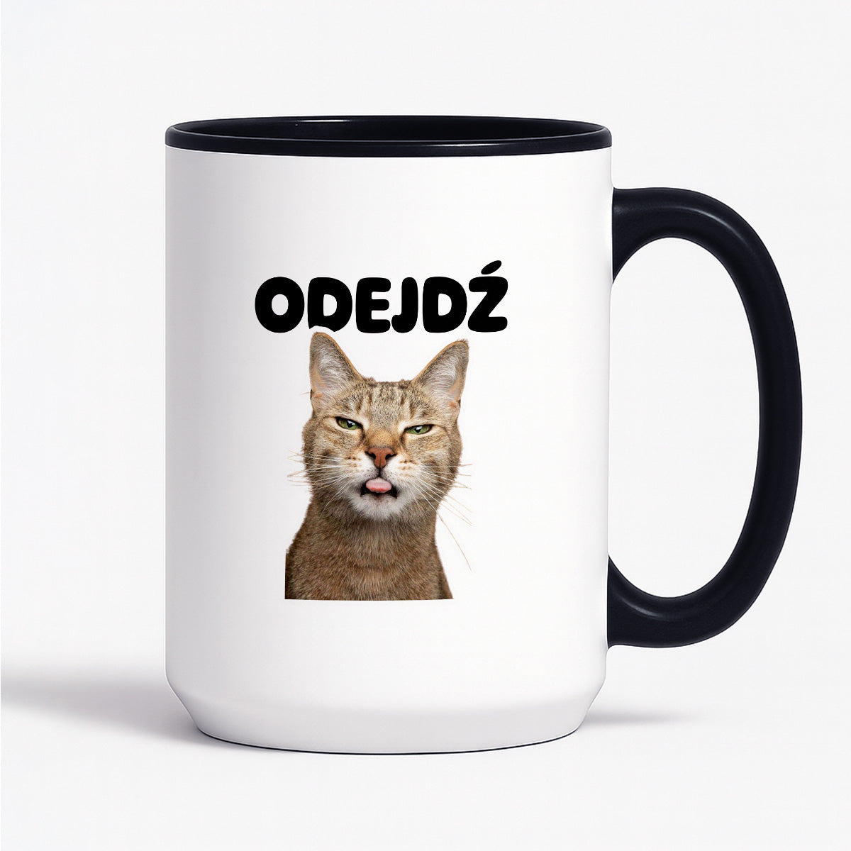Kubek z nadrukiem - "Odejdź" KOT