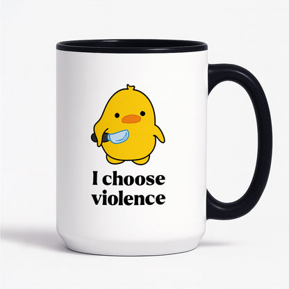 Kubek z nadrukiem - I choose violence