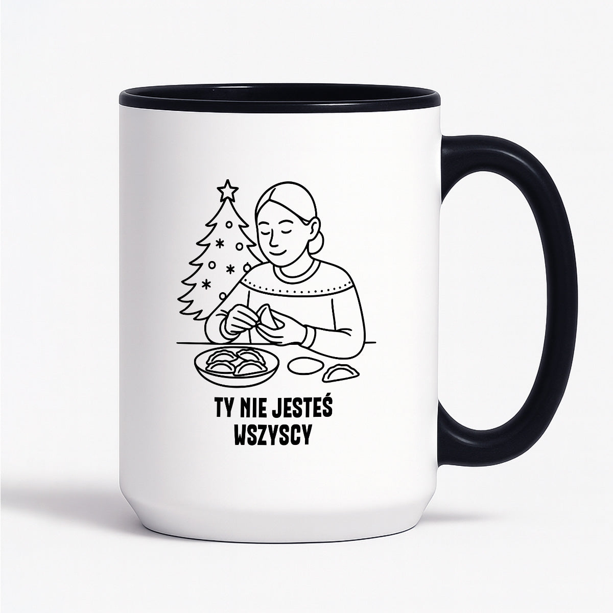 Kubek świąteczny z cytatem MAMY - "Ty nie jesteś wszyscy"