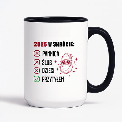 Kubek świąteczny z Mikołajem "2025 w skrócie" II