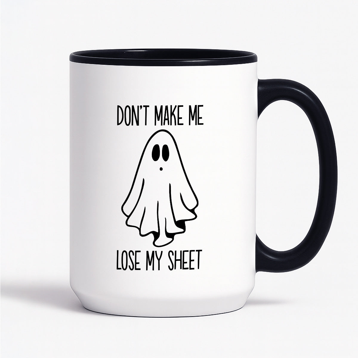 Kubek z nadrukiem "Don't make me loose my sheet" HALLOWEEN 🎃