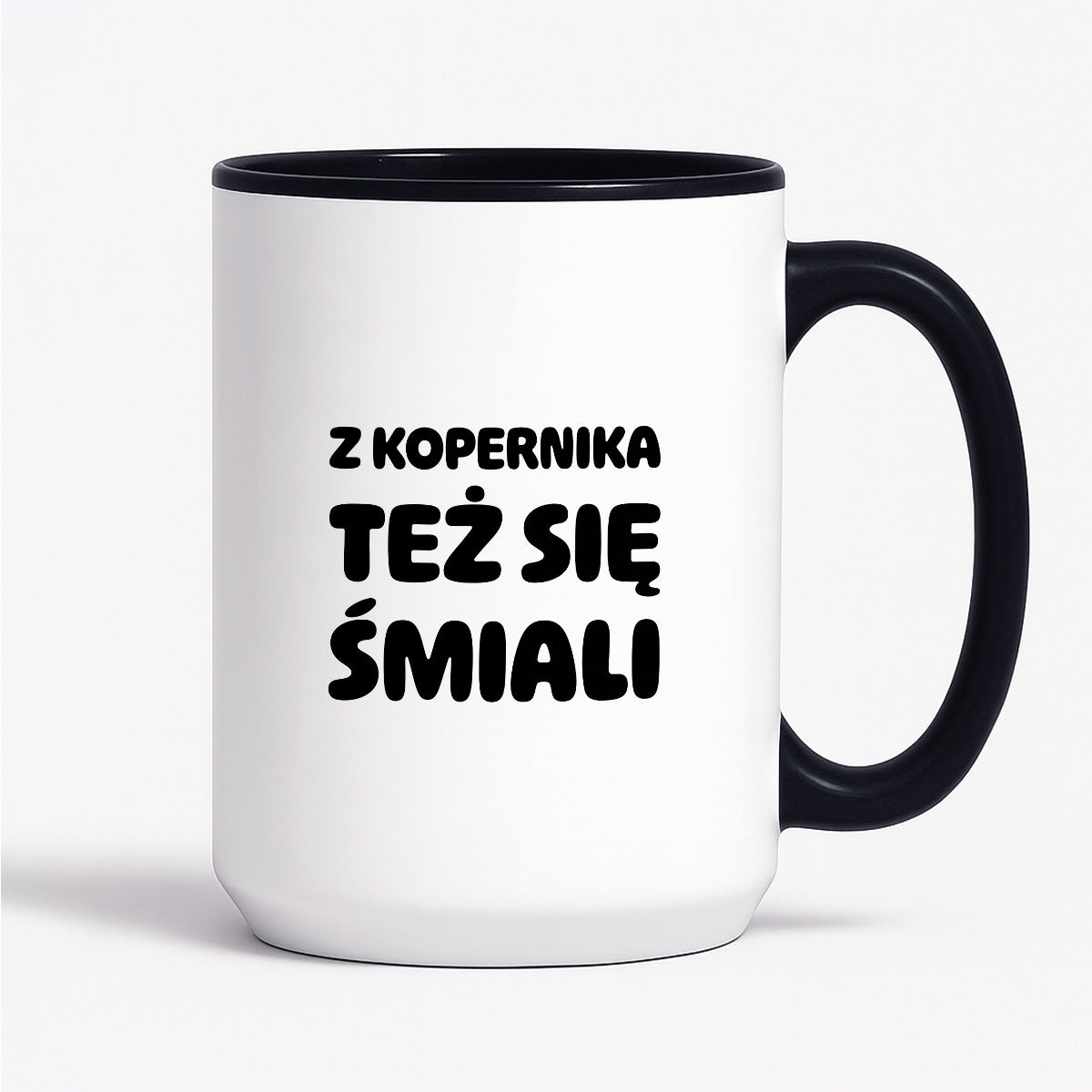 Kubek z nadrukiem - "Z Kopernika też się śmiali"
