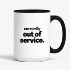 Kubek z nadrukiem - "currently out of service"