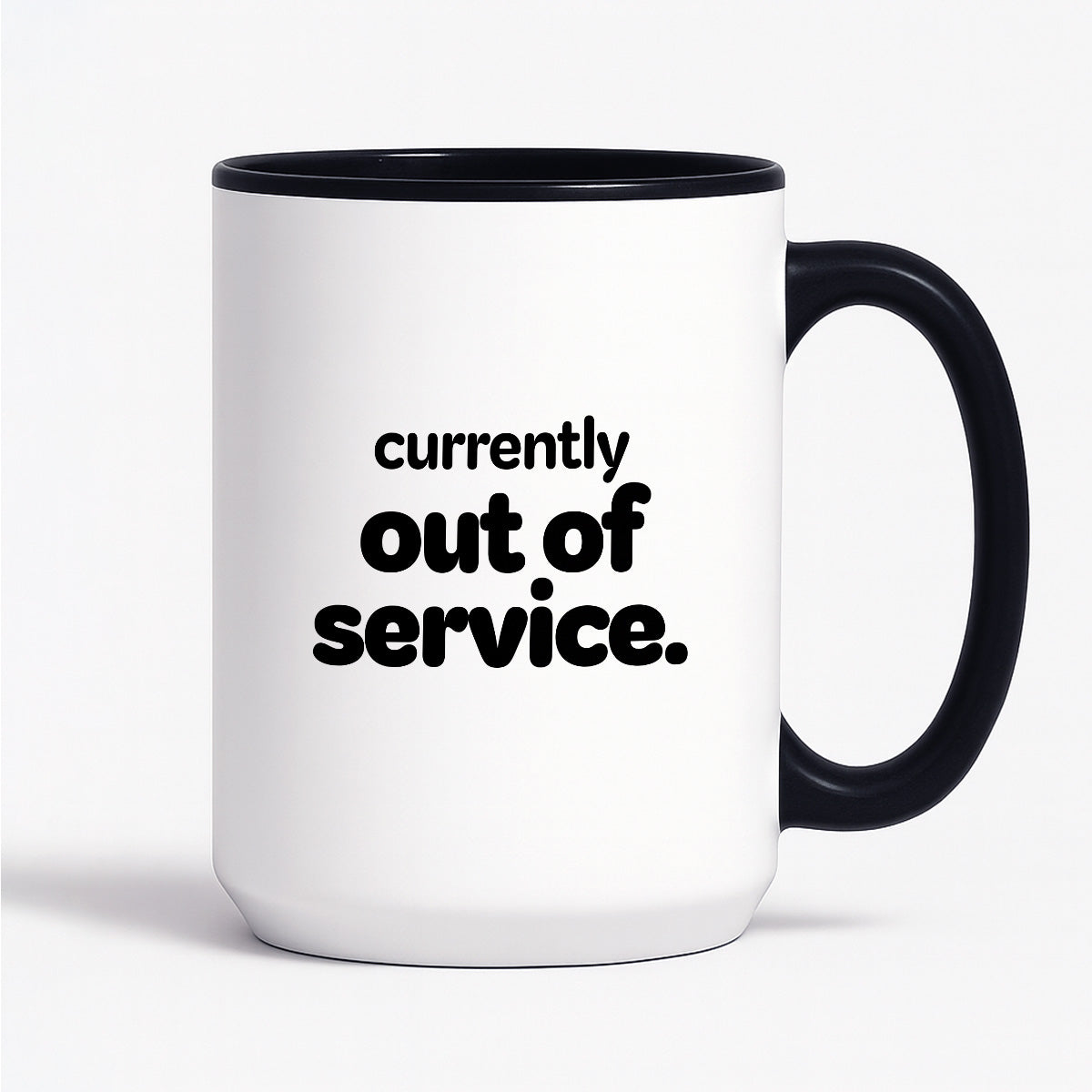 Kubek z nadrukiem - "currently out of service"