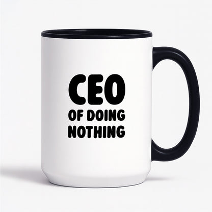 Kubek z nadrukiem - "CEO of doing nothing"