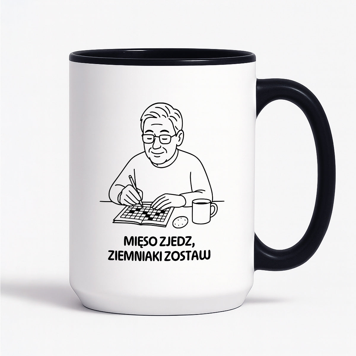 Kubek dla Babci / Dziadka - "Mięso zjedz, ziemniaki zostaw"