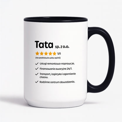 Kubek z nadrukiem - "Tata spółka z o.o."