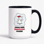 Kubek świąteczny mem "Zaraz mnie świątecznie pojebie"