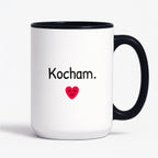 Kubek z nadrukiem - "Kocham."
