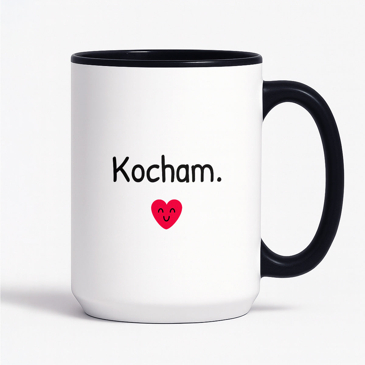 Kubek z nadrukiem - "Kocham."