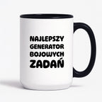 Kubek z nadrukiem - "Najlepszy generator bojowych zadań"