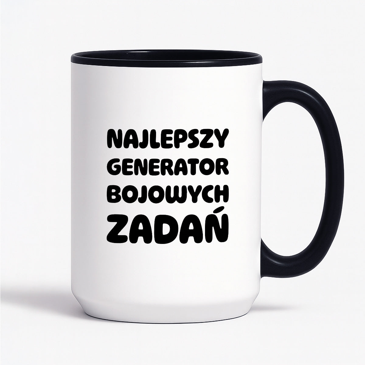 Kubek z nadrukiem - "Najlepszy generator bojowych zadań"