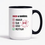 Kubek świąteczny z Mikołajem "2025 w skrócie" I