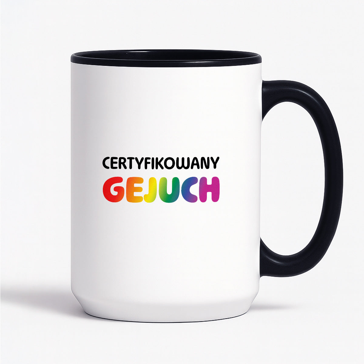 Kubek z nadrukiem - "Certyfikowany gejuch"