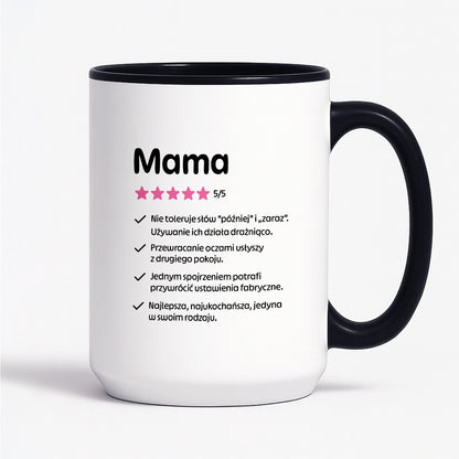 Kubek z nadrukiem - "Mama 5/5"