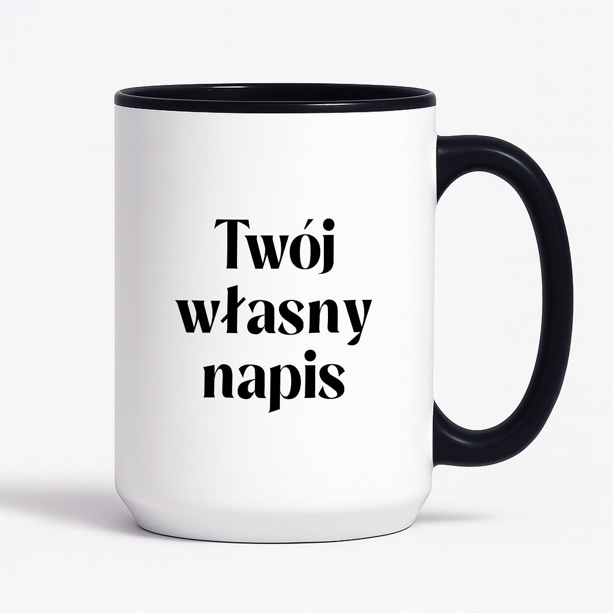 Kubek spersonalizowany z własnym napisem I
