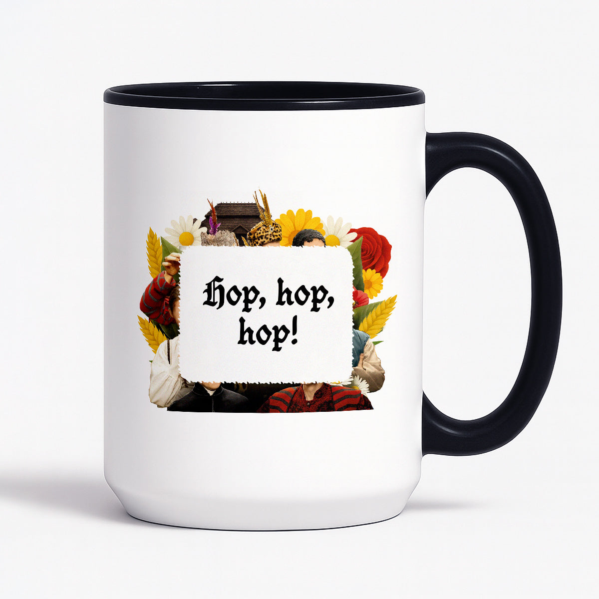 Kubek z nadrukiem "Hop, hop, hop!" NOWE 1670