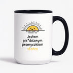 Kubek z nadrukiem - "Jestem pie*dolonym promyczkiem słonca"