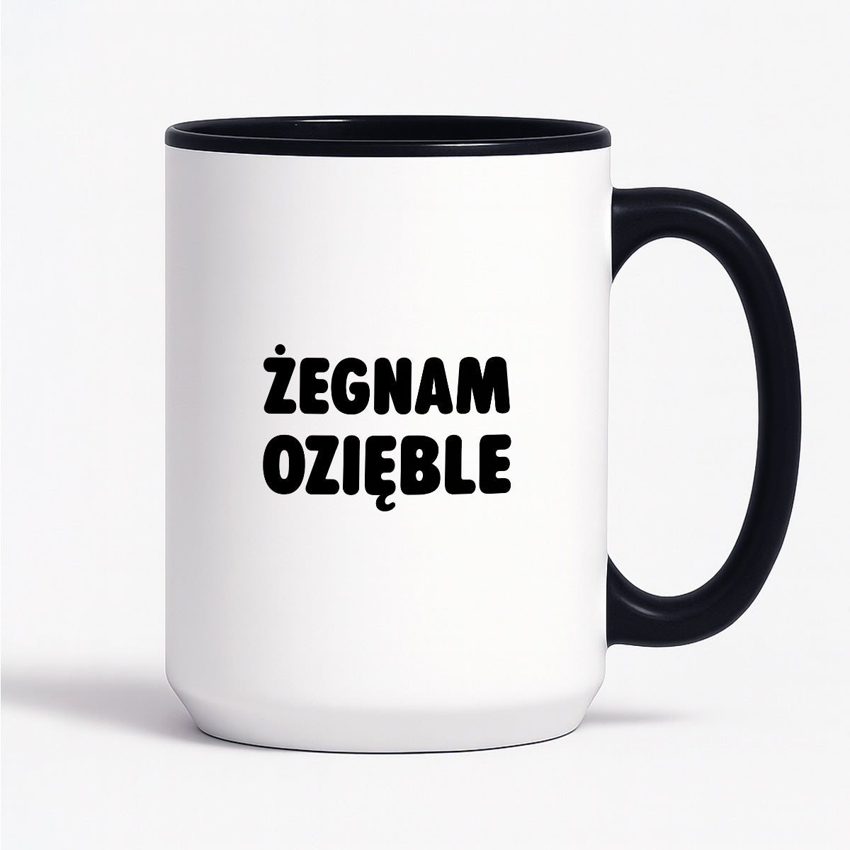 Kubek z nadrukiem - "Żegnam ozięble"