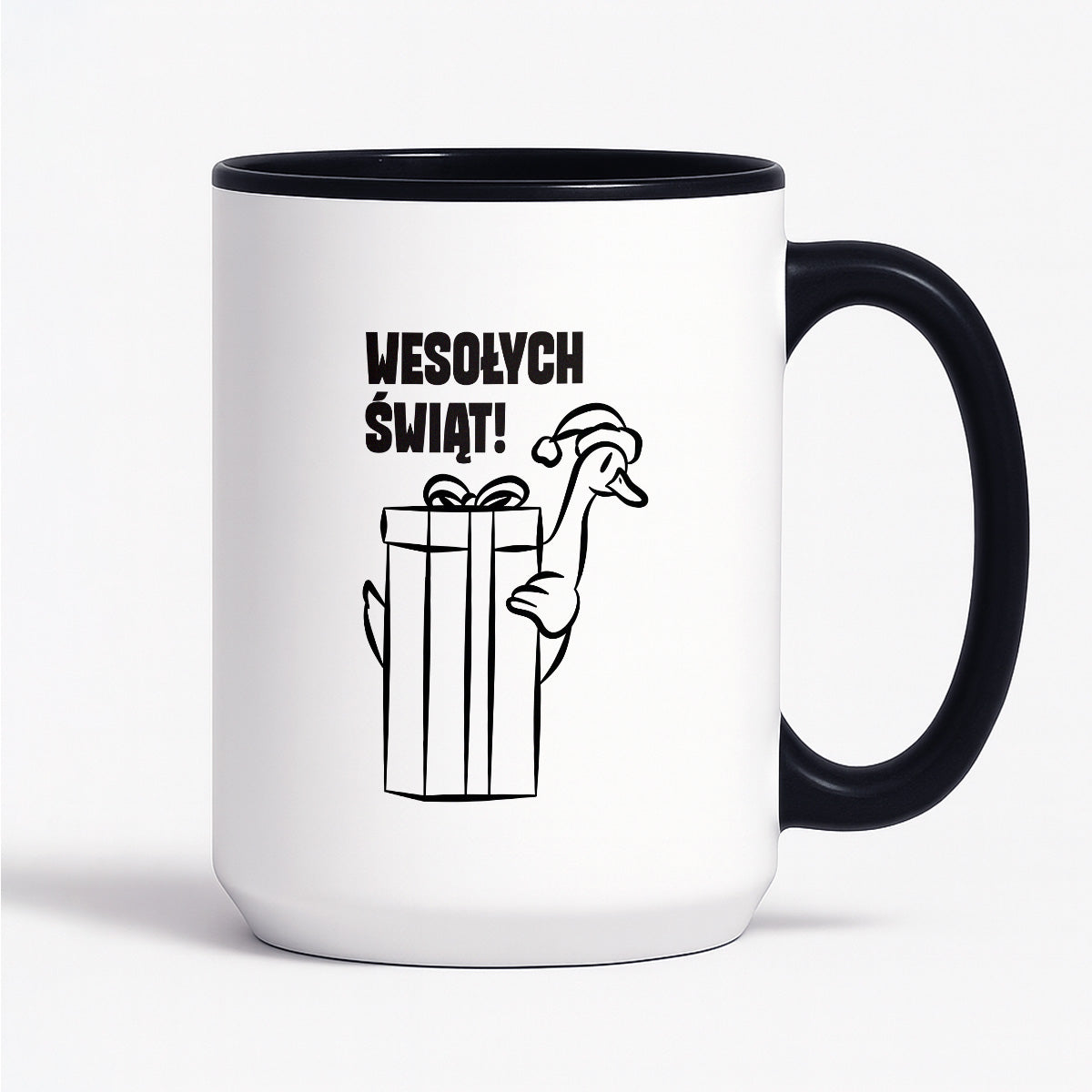 Kubek świąteczny z GĄSKĄ - "WESOŁYCH ŚWIĄT"