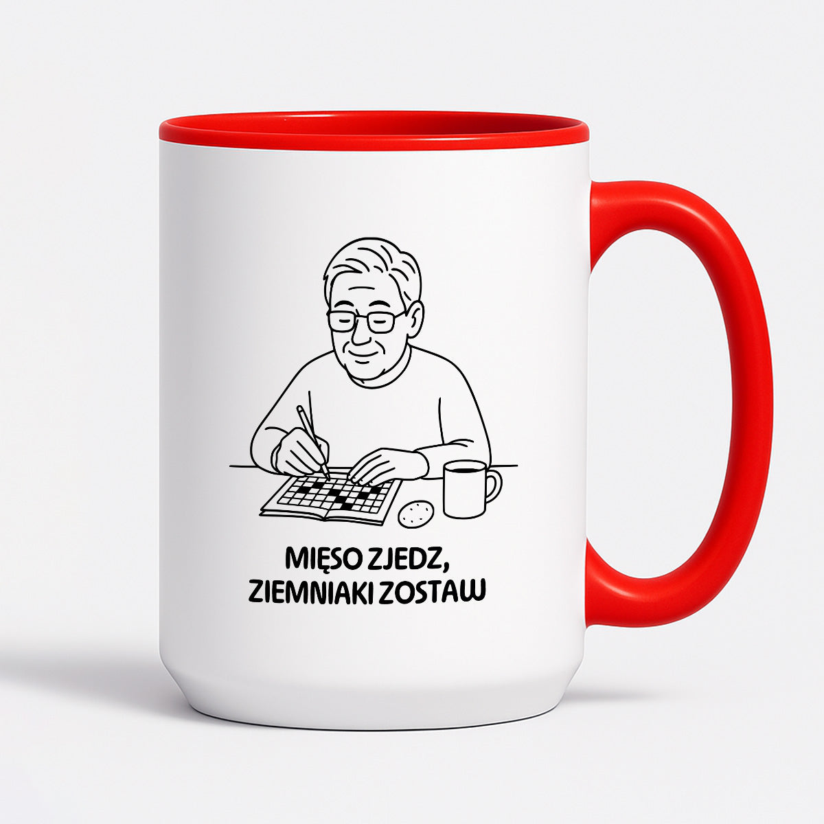 Kubek dla Babci / Dziadka - "Mięso zjedz, ziemniaki zostaw"