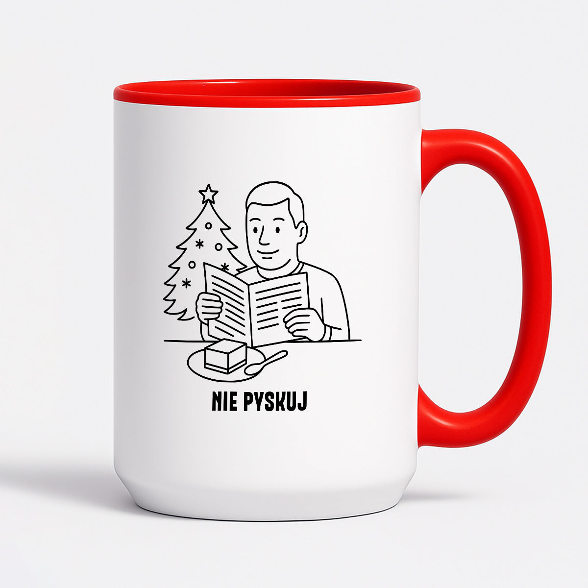 Kubek świąteczny z cytatem TATY - "Nie pyskuj"