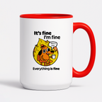 Kubek z nadrukiem - "It's fine, I'm fine, Everything is fine"
