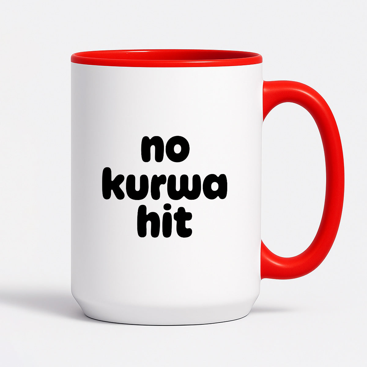 Kubek z nadrukiem - "no kurwa hit"