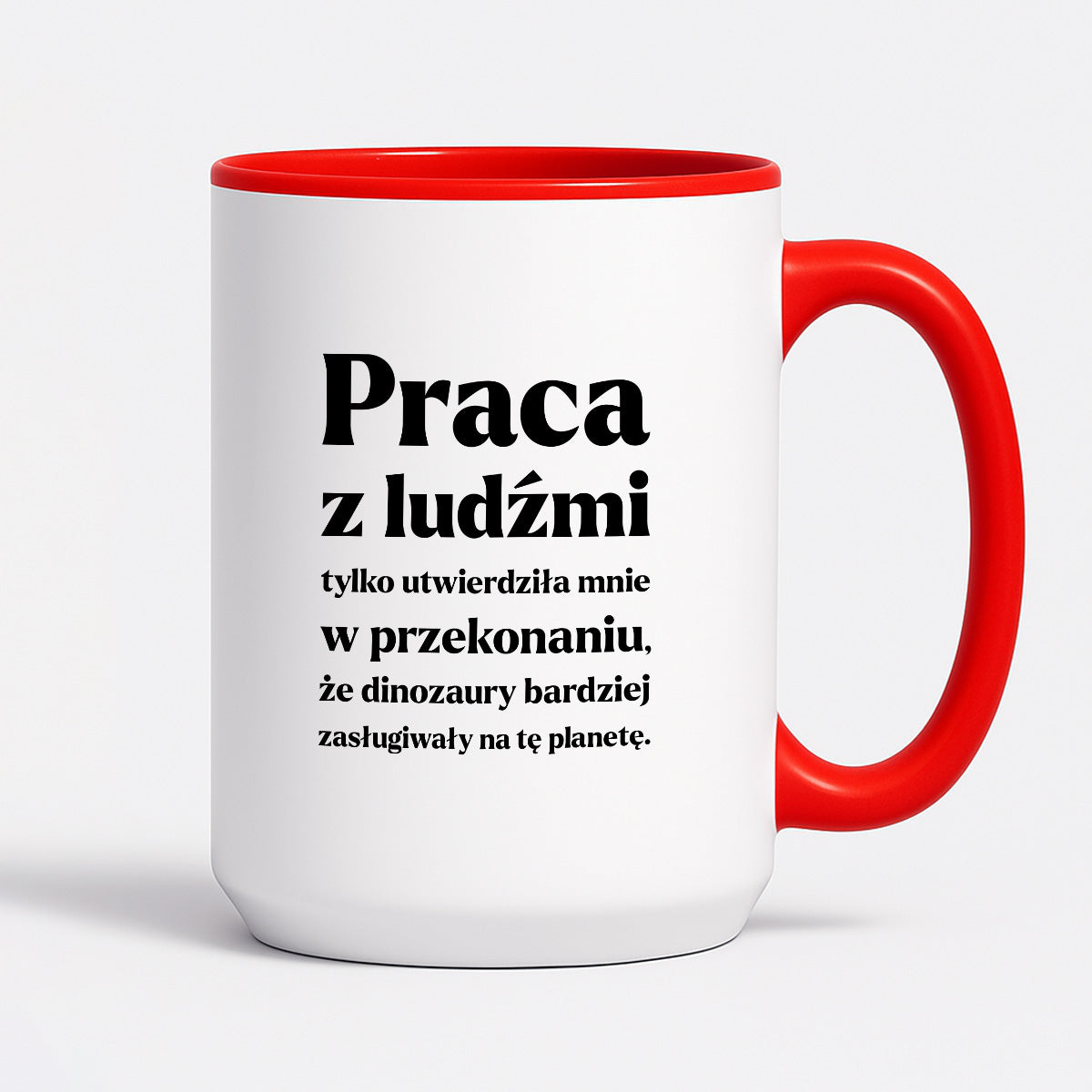 Kubek z nadrukiem - "PRACA Z LUDŹMI"