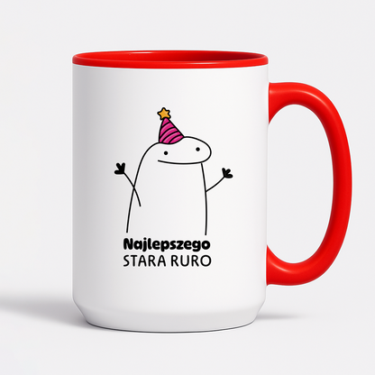 Kubek z nadrukiem - "Najlepszego stara ruro"