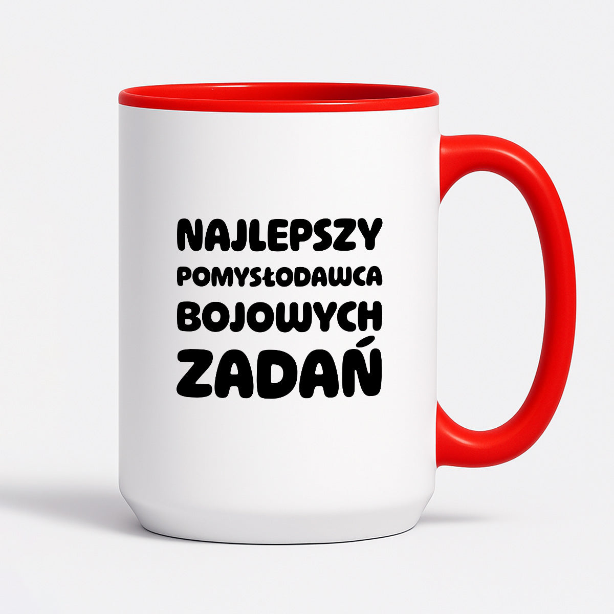 Kubek z nadrukiem - "Najlepszy pomysłodawca bojowych zadań"
