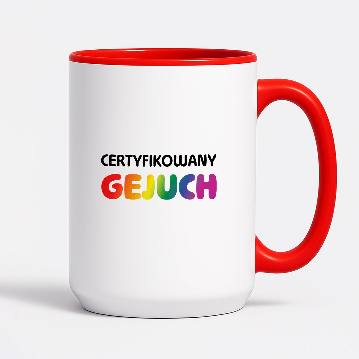 Kubek z nadrukiem - "Certyfikowany gejuch"