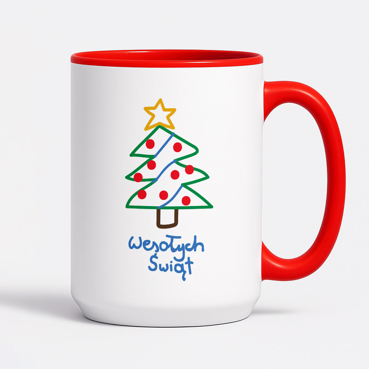 Kubek świąteczny śmieszny "Wesołych Świąt" PAINT