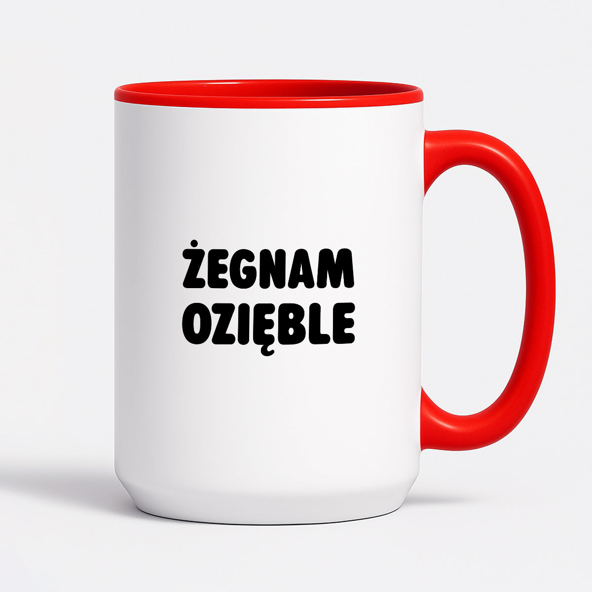 Kubek z nadrukiem - "Żegnam ozięble"