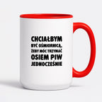 Kubek z nadrukiem - "Chciałbym być ośmiornicą"