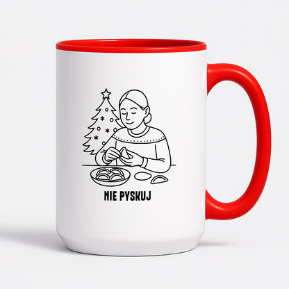 Kubek świąteczny z cytatem MAMY - "Nie pyskuj"