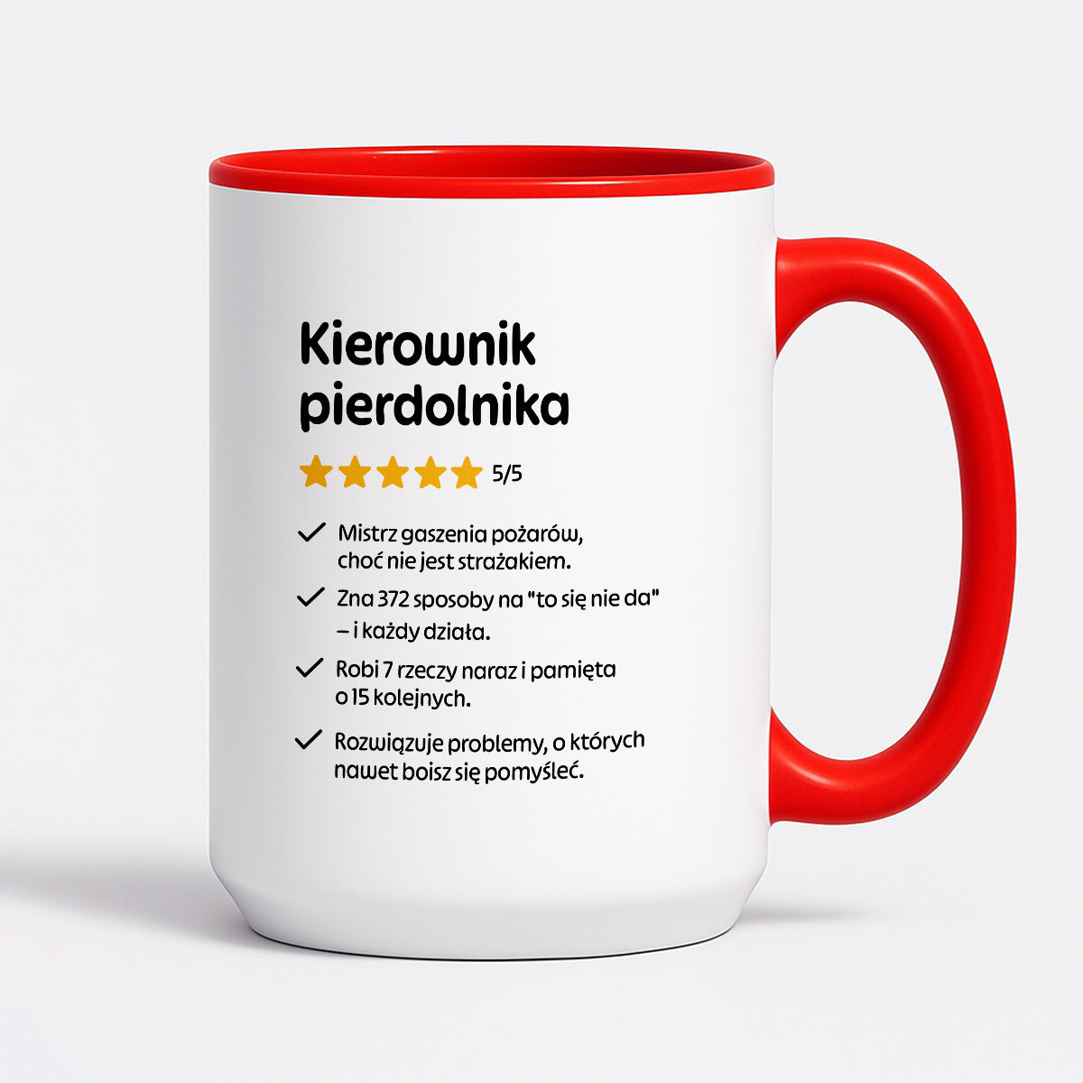 Kubek z nadrukiem "Kierownik pierdolnika"