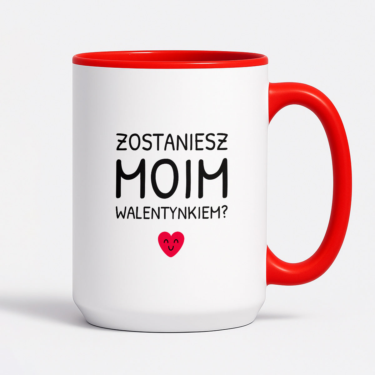 Kubek z nadrukiem - "Zostaniesz moim Walentynkiem?"