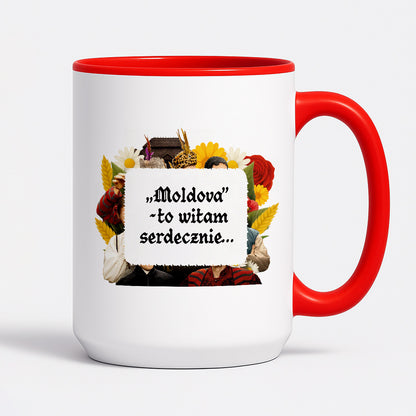 Kubek z nadrukiem "„Moldova” to witam serdecznie..." NOWE 1670