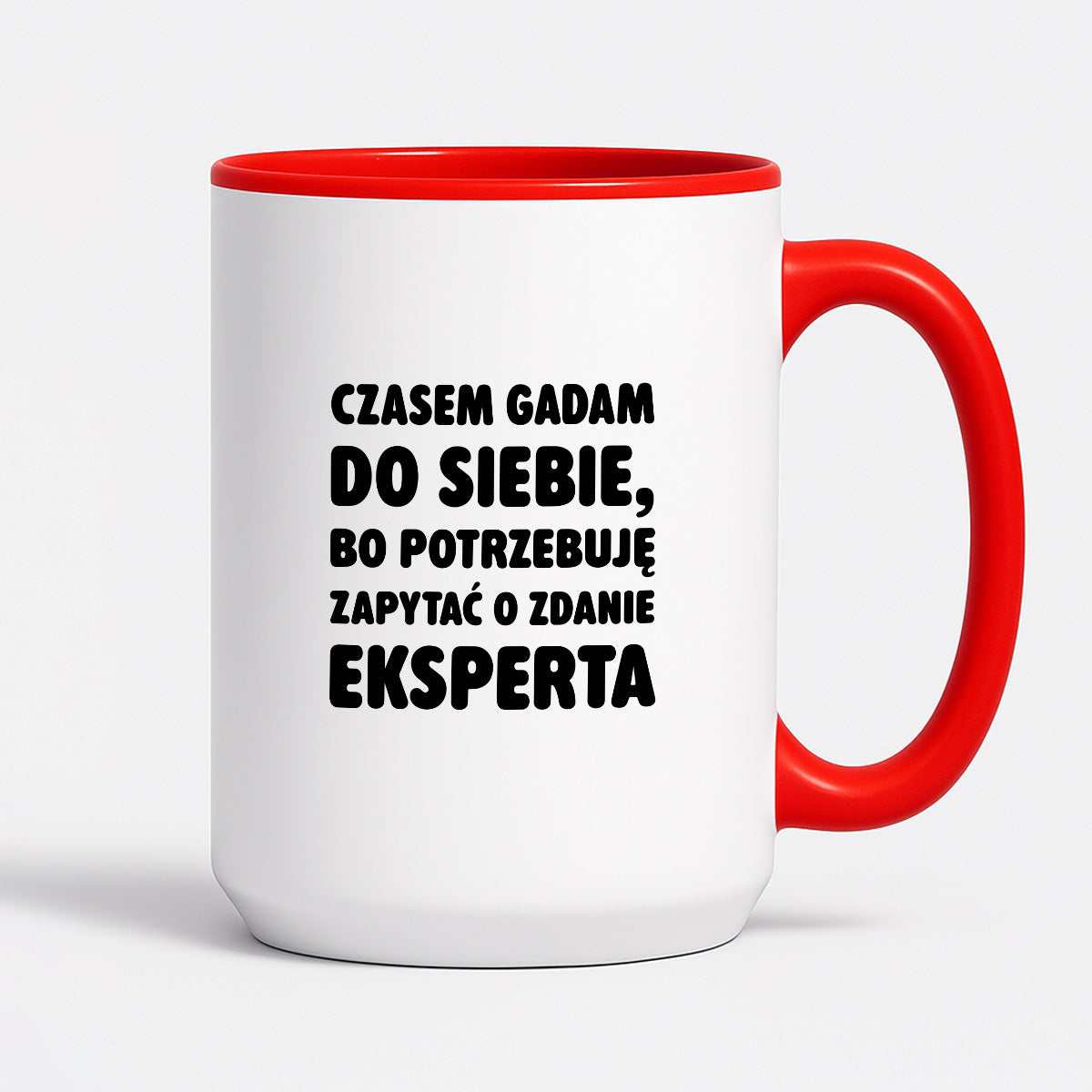 Kubek z nadrukiem - "Czasem gadam do siebie"