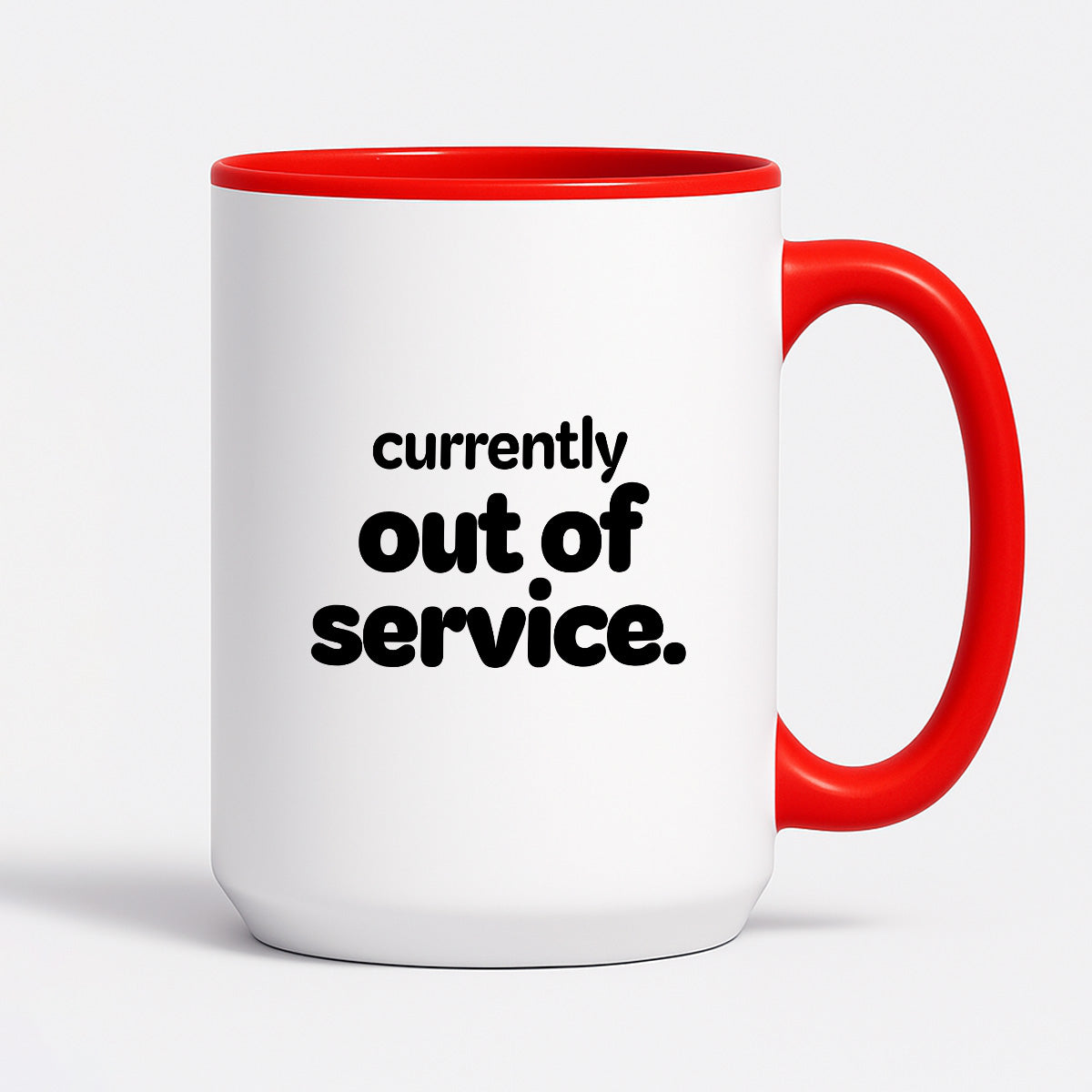 Kubek z nadrukiem - "currently out of service"