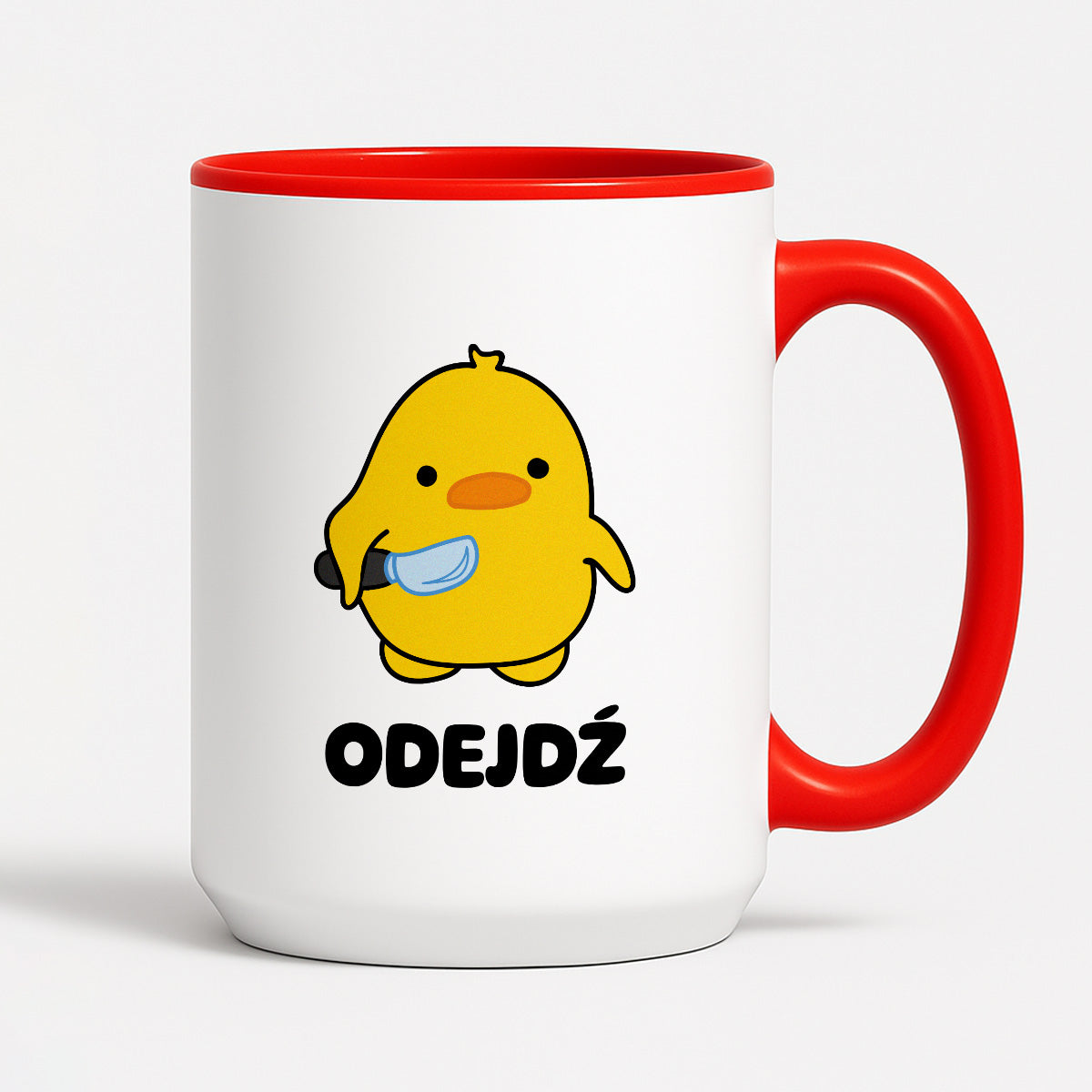 Kubek z nadrukiem - "Odejdź"