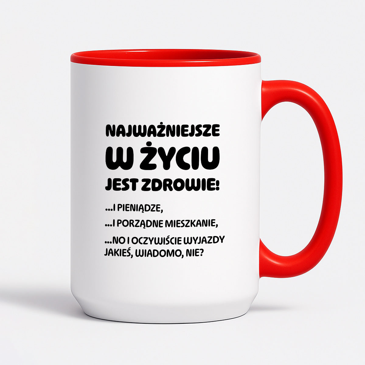 Kubek z nadrukiem - "Najważniejsze w życiu jest zdrowie!"