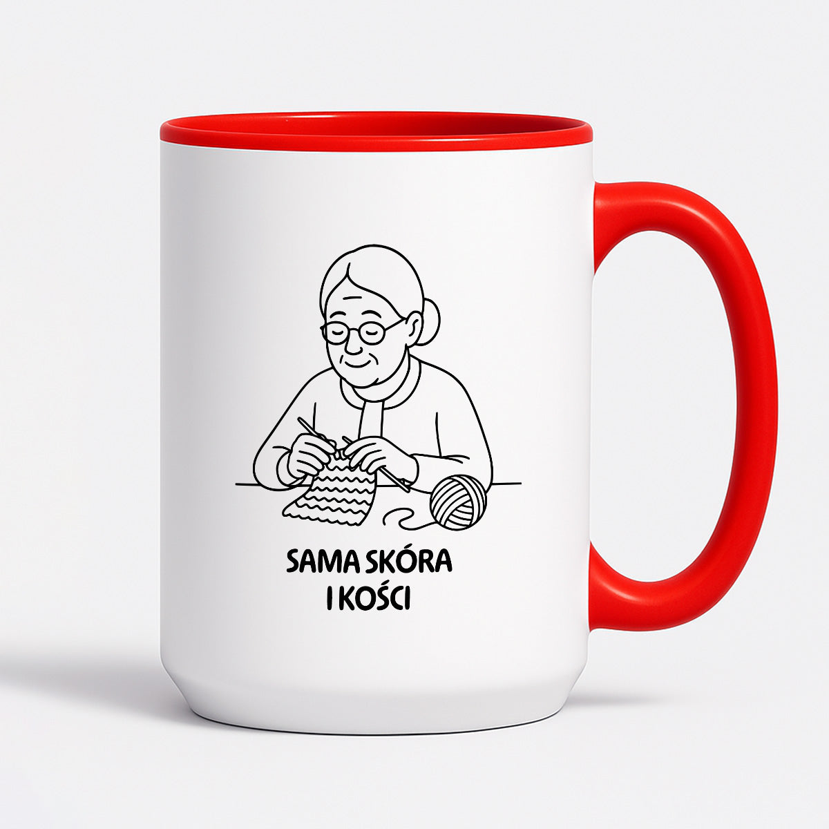 Kubek dla Babci / Dziadka - "Sama skóra i kości"